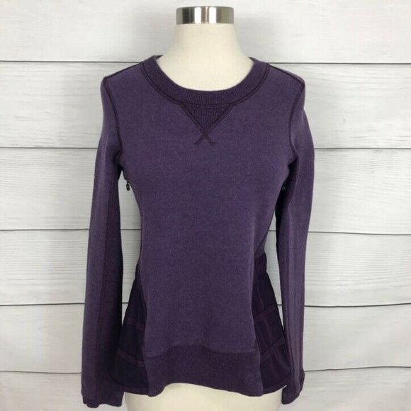 Lululemon Ruffled Up Pullover Sweatshirt HeatherDeep Zinfandel Winter Orchid 4 - Picture 2 of 7